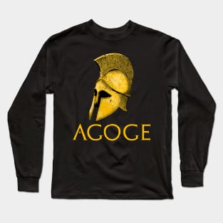 Agoge - Ancient Spartan Military - Greek History Long Sleeve T-Shirt